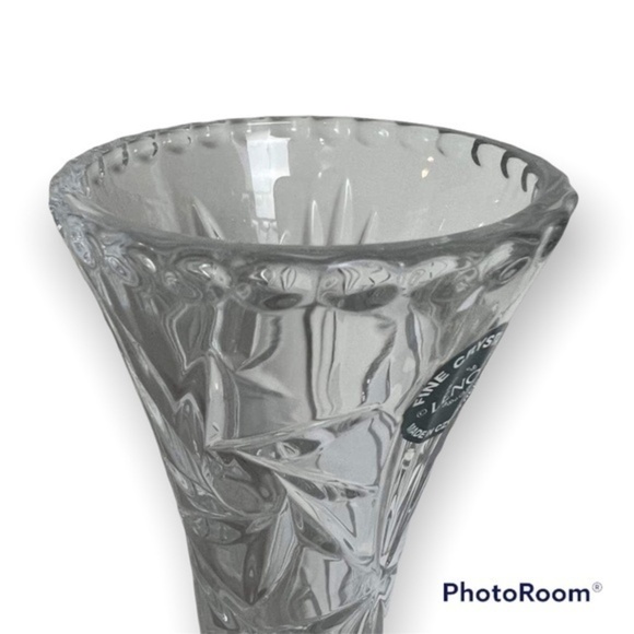 Lenox Crystal Bud Vase Pinwheel Cut Design - Picture 2 of 16